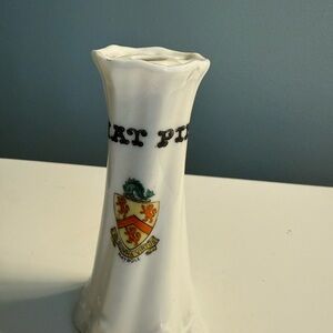 Vintage Hat Pin Holder with Crest